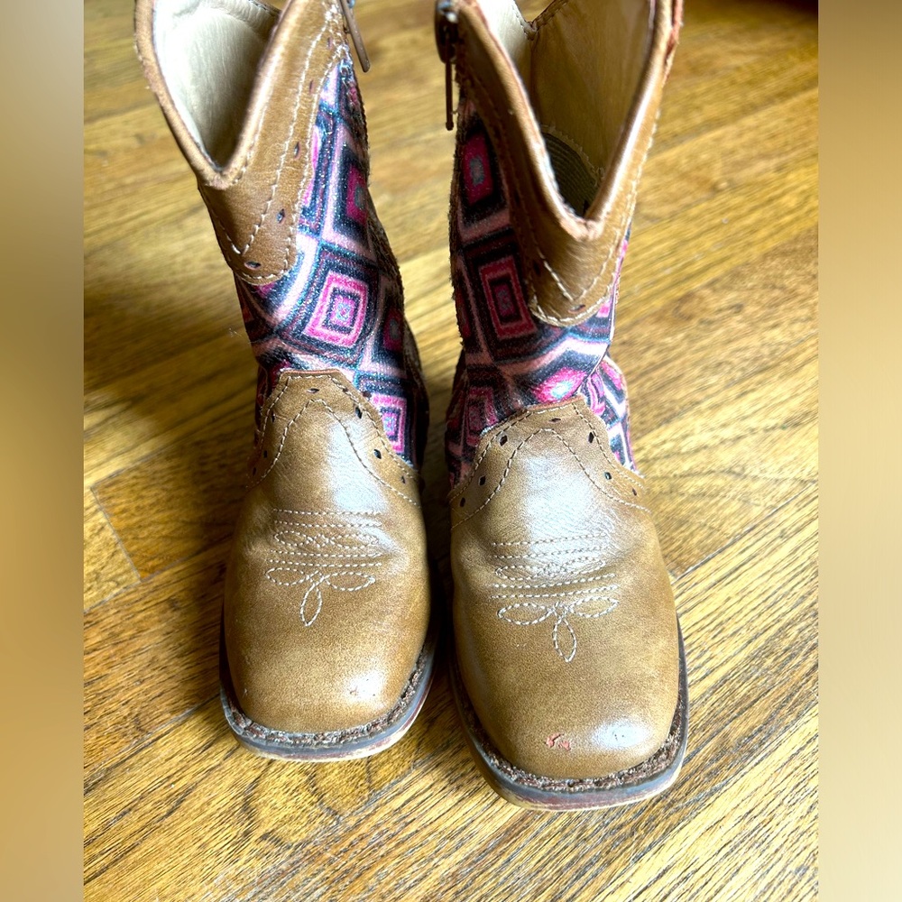 Toddler girls roper boots